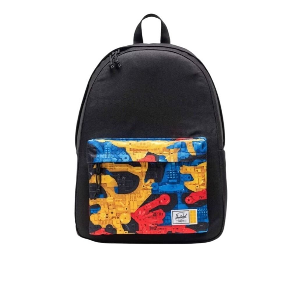 NWT Herschel Supply Co LEGO Classic XL Backpack Black Scavenger Hunt Bricks - Picture 1 of 14